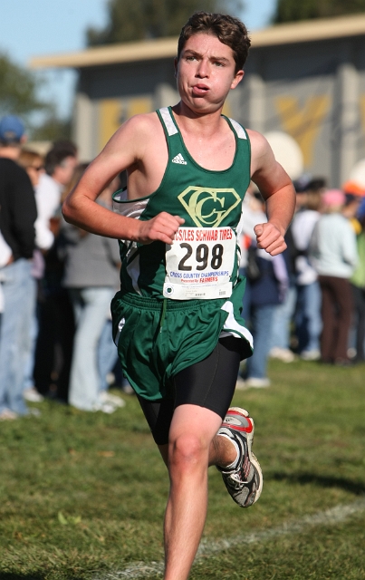 NCS XC D2 Boys-065.JPG - 2009 North Coast Section Cross Country Championships, Hayward High School, Hayward, California